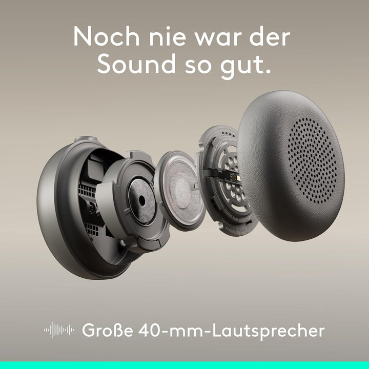 Logitech Zone Wired 2 – Headset mit Geräuschunterdrückung und Adaptive Hybrid-ANC, USB-C mit USB-A-A