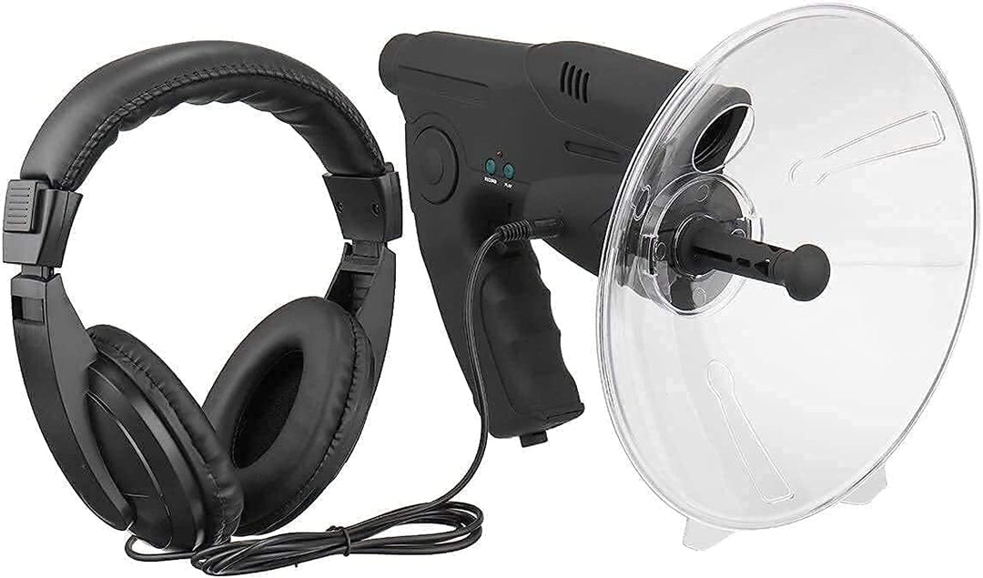 WLCBWYF Parabolmikrofon mit 8-facher Vergrösserung, monokularer Tonverstärker, Spionageausrüstung, A