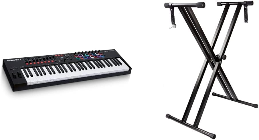 M-Audio Oxygen Pro 61 – 61-Tasten USB MIDI Keyboard Controller mit Beat Pads & Fadern und enthaltene