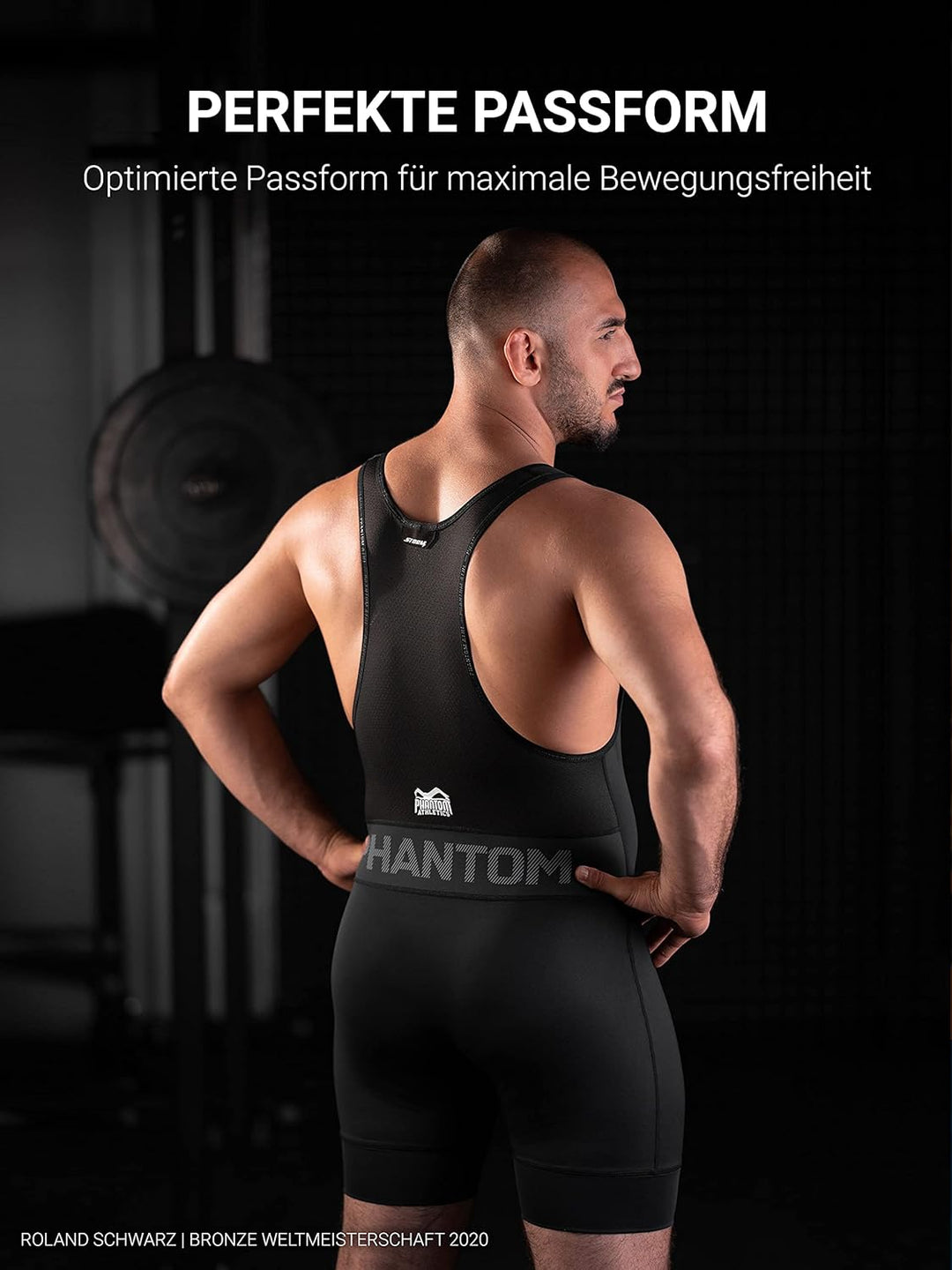 Phantom Athletics Ringertrikot Storm - Wrestling Ringeranzug Herren M Sturm - Schwarz, M Sturm - Sch
