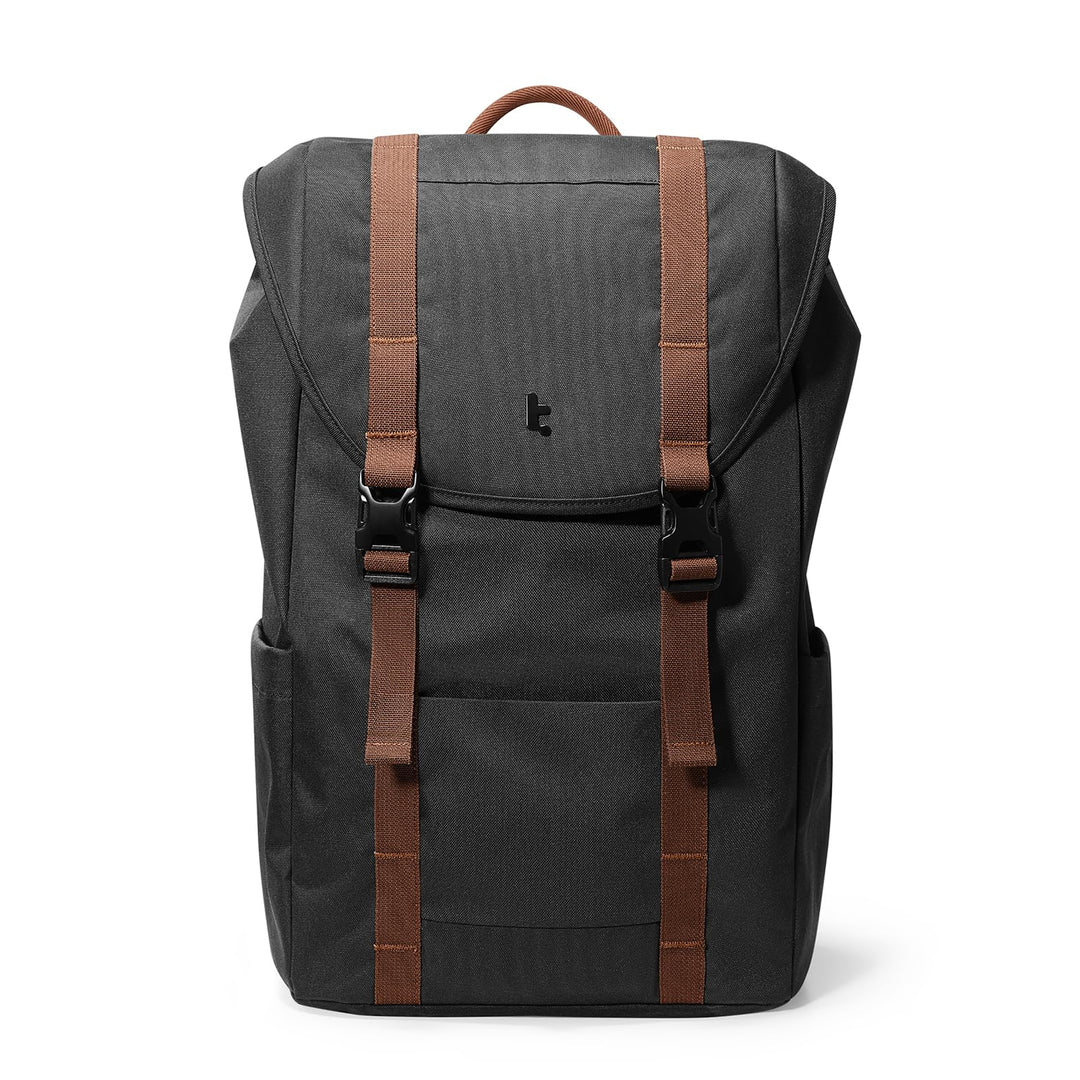 tomtoc Laptop Rucksack für Damen Herren, Vintage Tagesrucksack Daypack Casual Backpack mit 22 Liter