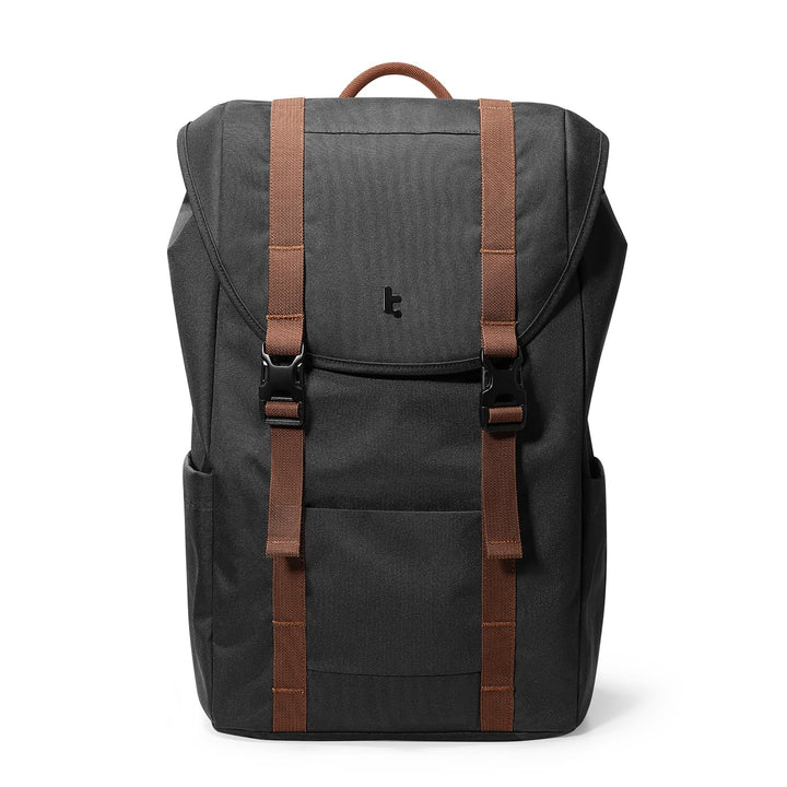 tomtoc Laptop Rucksack für Damen Herren, Vintage Tagesrucksack Daypack Casual Backpack mit 22 Liter