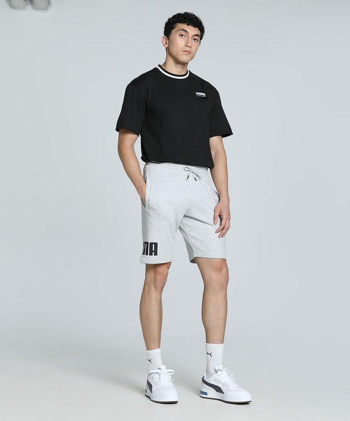 PUMA Power Shorts Herren S Light Gray Heather, S Light Gray Heather