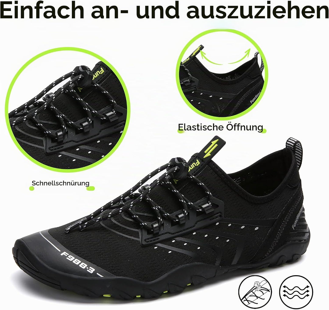 SAGUARO Badeschuhe Strandschuhe Aquaschuhe Wasserschuhe Surfschuhe Schwimmschuhe für Damen Herren Ki