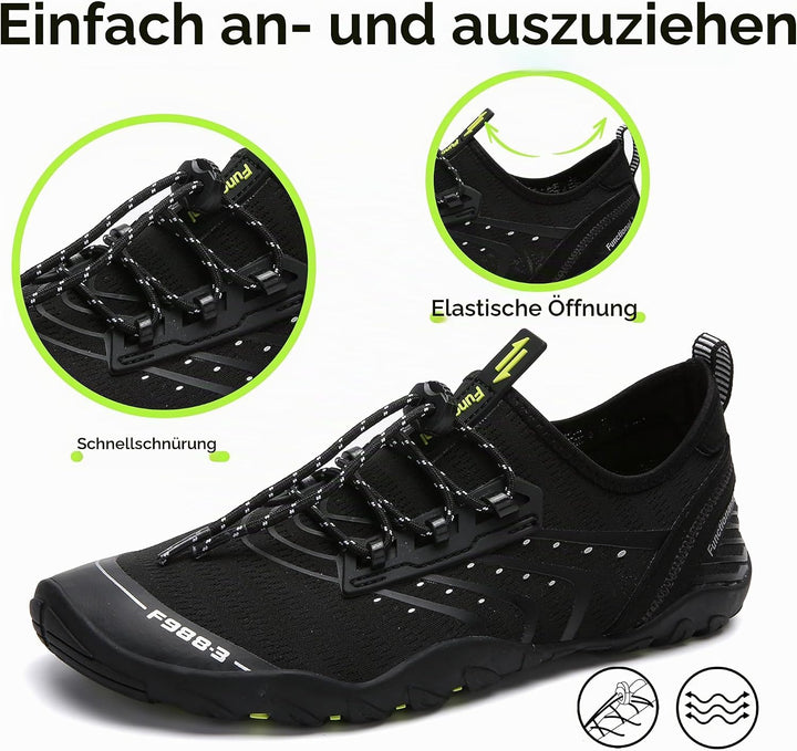 SAGUARO Badeschuhe Strandschuhe Aquaschuhe Wasserschuhe Surfschuhe Schwimmschuhe für Damen Herren Ki
