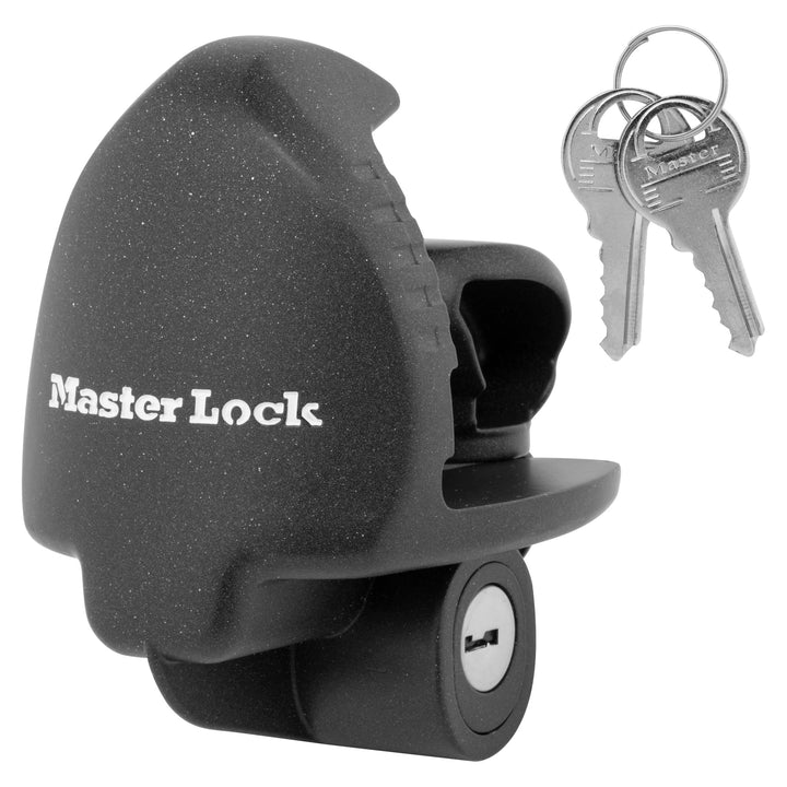 Master Lock 379ATPY Universalschloss für Anhängerkupplung, Schwarz Anhängerkupplung Schloss, Anhänge