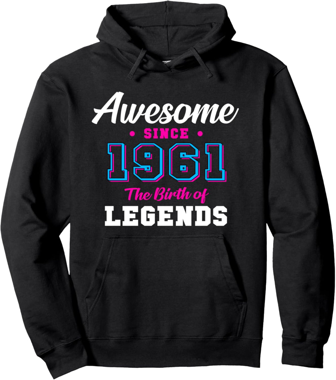 60. Geburtstagsgeschenk Awesome since 1961 60 Jahren Pullover Hoodie
