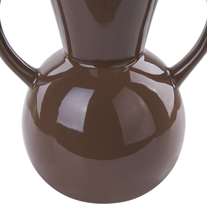 Moderne dekorative Vase Braun minimalistisches Wohnaccessoire Orestiada
