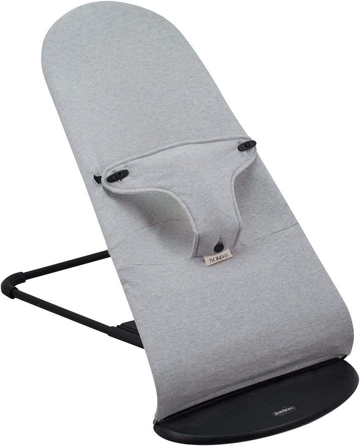 JYOKO KIDS Bezug kompatibel mit Babybjorn Bliss, Balance, Soft (Stone Grey, Baumwolle), Stone Grey