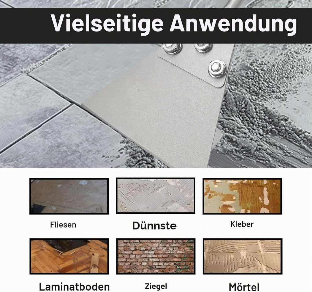 Greywolf SDS Plus Bodenschaber-Set, 12,7 x 27,9 cm, Fliesenentfernungswerkzeug für SDS Plus Meissel