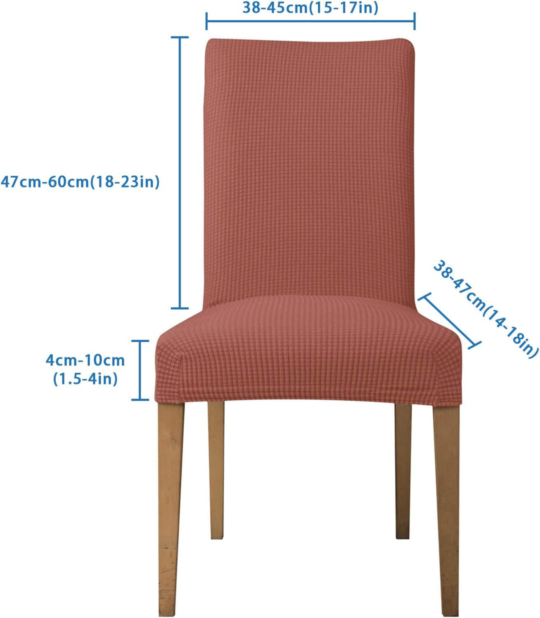 EBETA E Stuhlhussen 6 Stück, Elastische Stuhlbezug, Stretchhusse Stuhlüberzug Jacquard Hussen für Ho