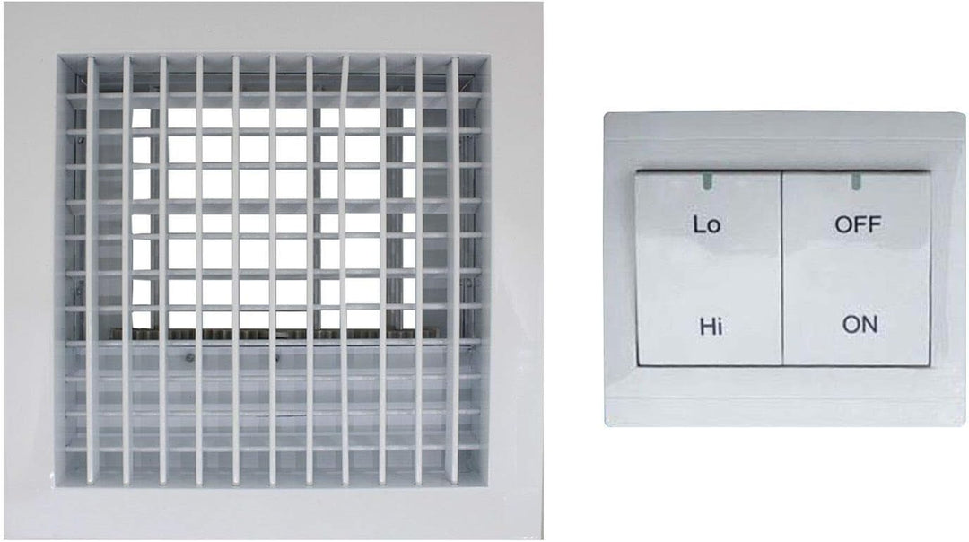 Lamellengitter lüftungsgitter elektrisch 220v abluftgitter abschlussgitter luftklappe elektrisch ver