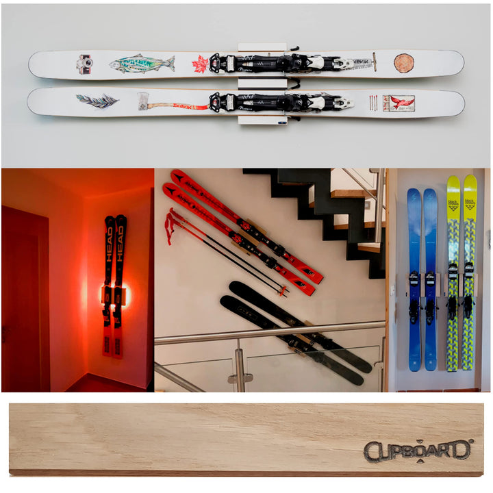 Clipboart® Standard Wandhalterung - Halterung - Ski - Tourenski - Carvingski - Powderski - Alpinski