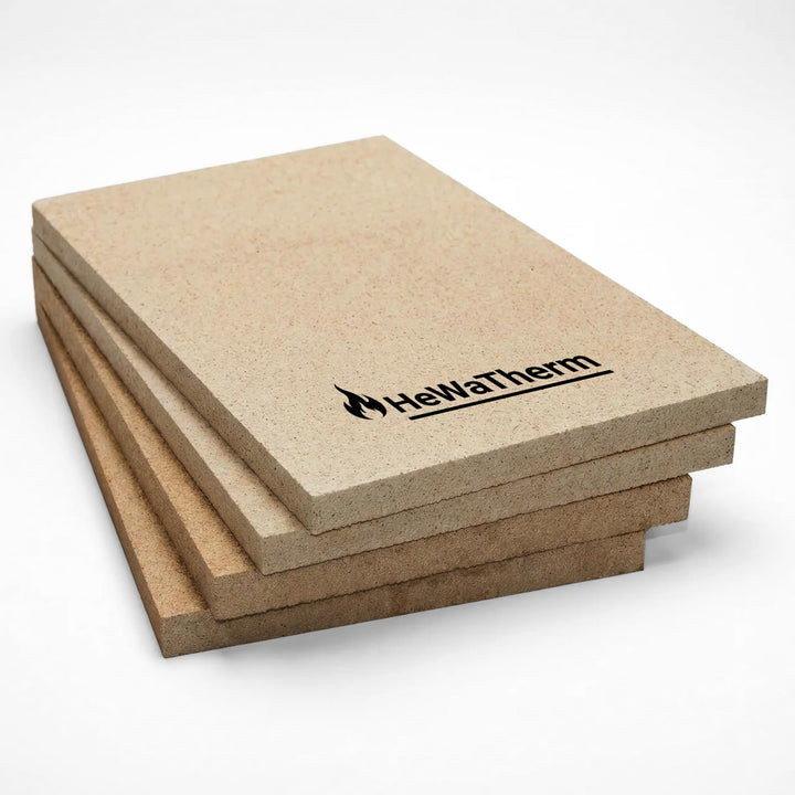 HeWaTherm Vermiculite 1100°C/625kg 500 x 300mm (40mm Stärke, 4 Platten) 40mm Stärke 4 Platten, 40mm