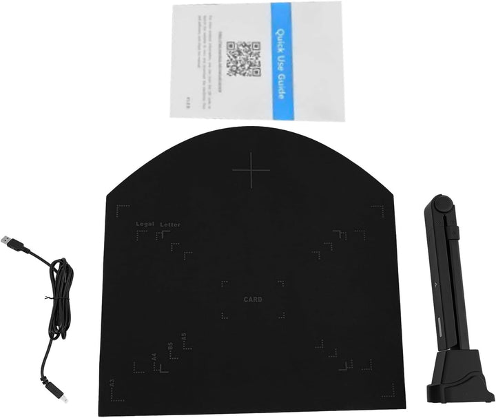 A3 Document Scanner USB Dokumentenscanner 13MP Faltbare Buchscanner OCR Visualizer 3-Level LED Dokum