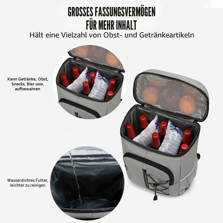 SOUUXIU ühlrucksack, Kühltasche Rucksack, Picknickrucksack,25L Leichter Camping-Rucksack für Männer