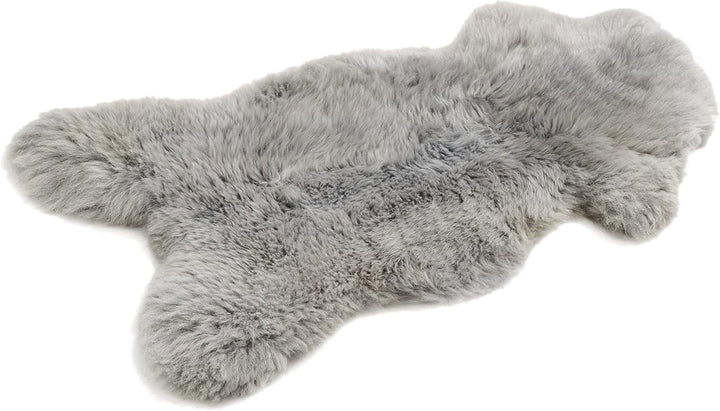 Cakla Lammfell Echt 100-110 cm - Schaffell Echt Gross - Fellteppich - Weich und Flauschig - Fell für
