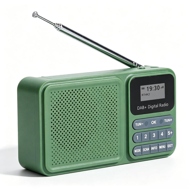 Solar Powered DAB Radio, Wiederaufladbare 1200 -mAh -Batterie -Batterie -Digitalradio mit 3W Stereo