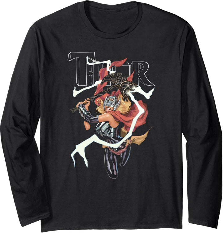 Marvel Thor Jane Foster War of the Realms #6 Langarmshirt