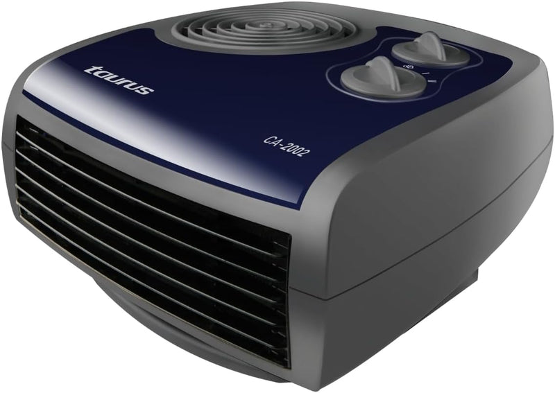 Taurus CA - 2002 Heizkörper Thermo Lüfter schwenkbar 2000 W, Schwarz / Blau