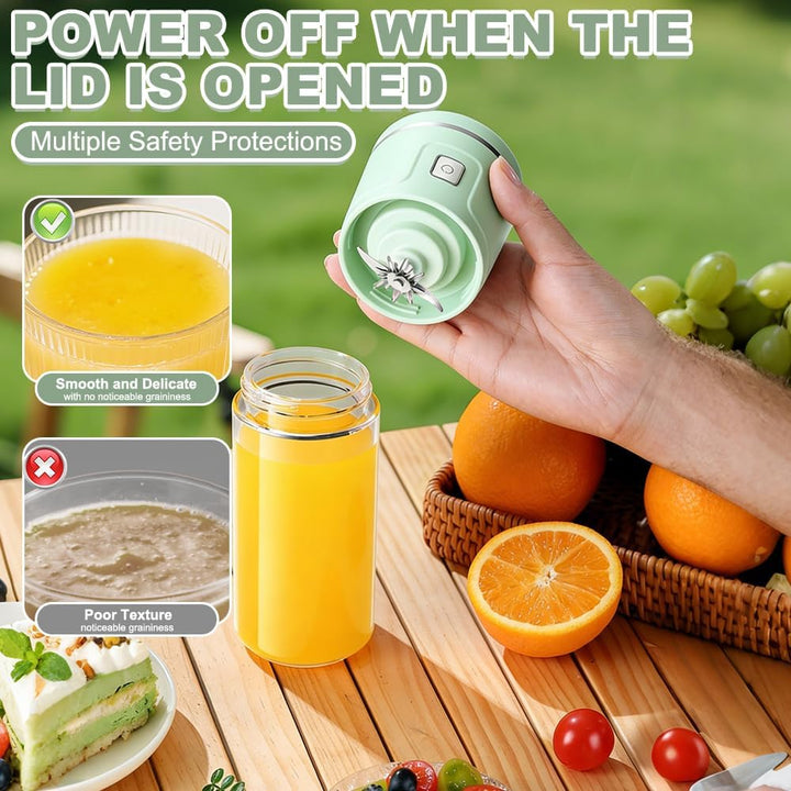 Tragbarer Mixer Smoothie Maker To Go, SGZIOO 450 ML Portable Blender, 38 Klingen, Kleiner Mixer Für
