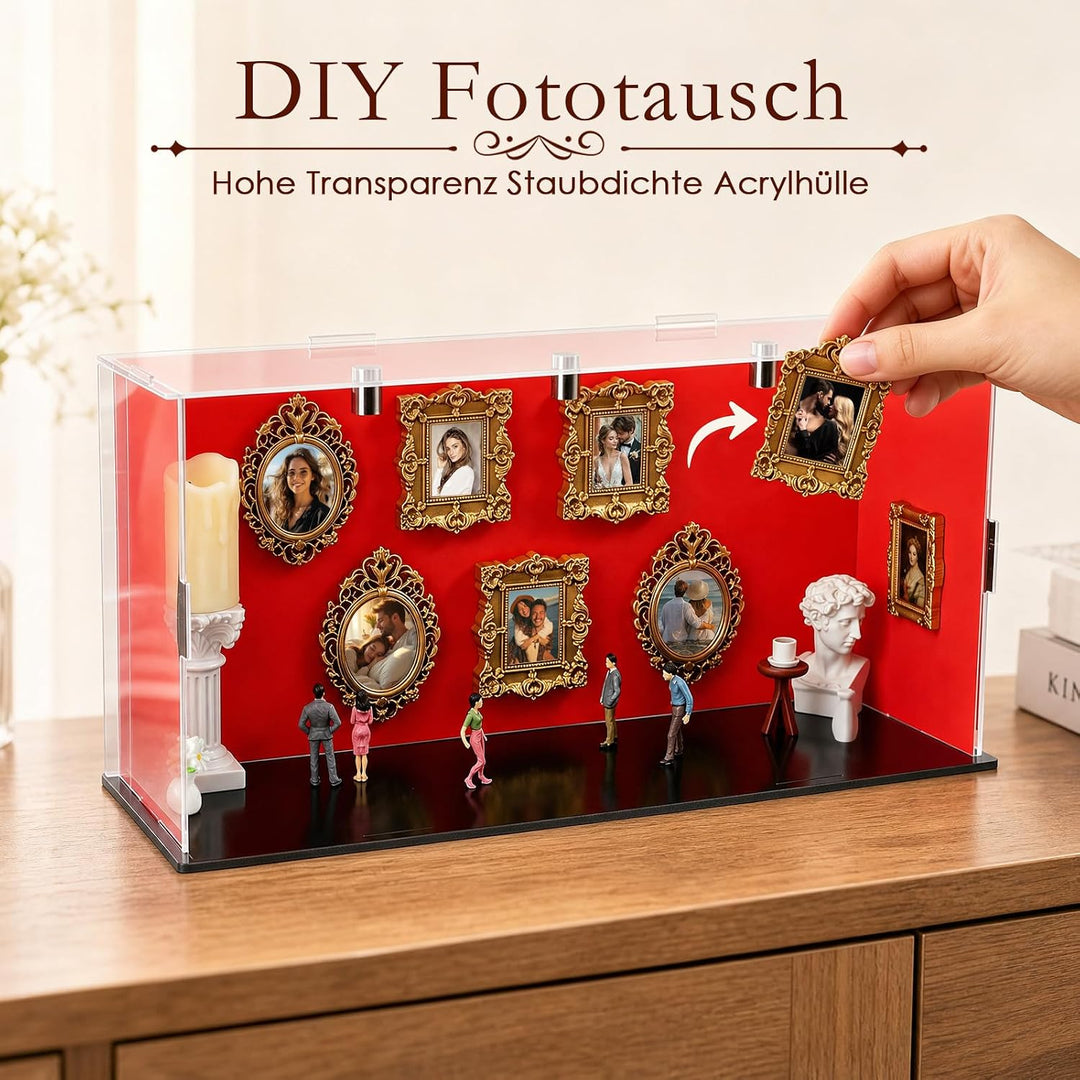 DIY Mini Museum Silhouette Box, Mini Museum Bilderrahmen Vintage, DIY Mini Museum Bilderrahmen, Muse