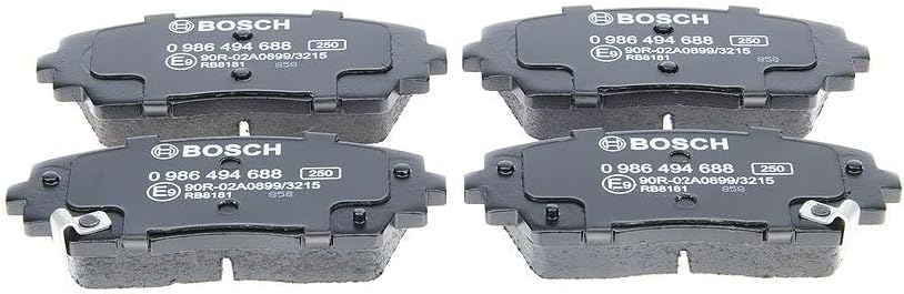 Bosch BP1683 Bremsbeläge - Vorderachse - ECE-R90 Zertifizierung - vier Bremsbeläge pro Set