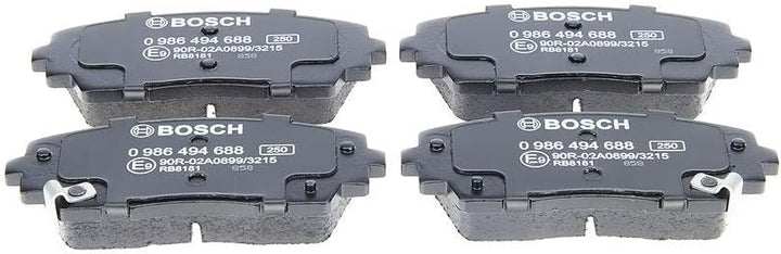 Bosch BP1683 Bremsbeläge - Vorderachse - ECE-R90 Zertifizierung - vier Bremsbeläge pro Set