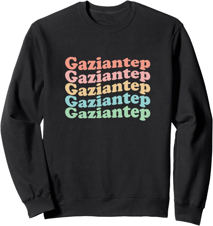 Vintage 70er Jahre Türkei Hippie City – Retro Gaziantep Sweatshirt