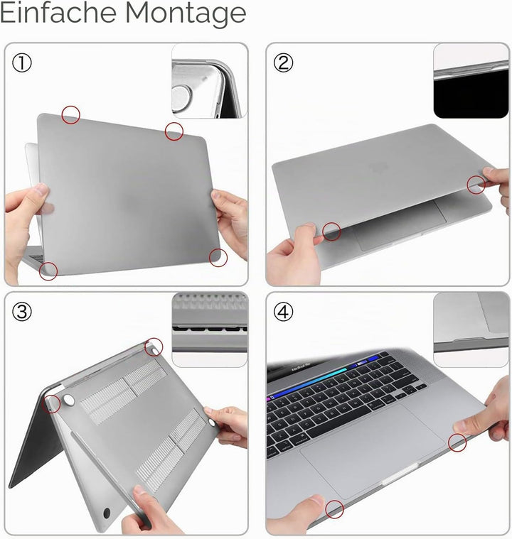 Fintie Hülle Kompatibel mit MacBook Pro 16 (2020 2019) A2141 - Ultradünne Glatt Hartschale Schutzhül