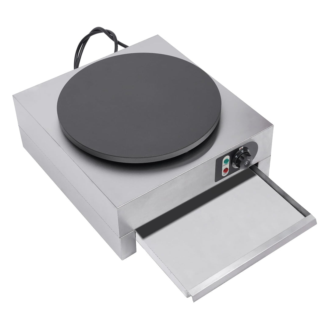 PUDLOR Crepesgerät, 3000W Poffertjes Maker, 220v Crepeseisen, 40cm Elektro Crepes Maker, Geeignet fü