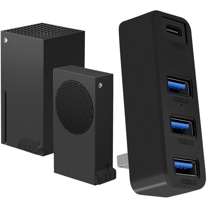 3.0 USB-Hub für Xbox Series X & S, Joso 4-Port-USB-Erweiterung mit Typ-C, kompatibel mit Xbox Series
