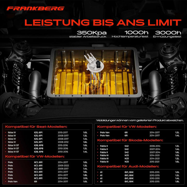 Kraftstoffpumpe Benzinpumpe für A1 8X1 Ibiza IV Fabia II Fabia III Polo 6R 2006-2020 Benzin 6R091905