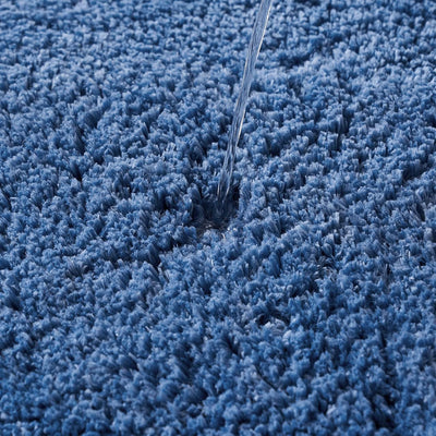 MIULEE Badematte Weiche Badteppich rutschfest Badvorleger Fussmatte Badzimmermatte Bettvorleger Flau