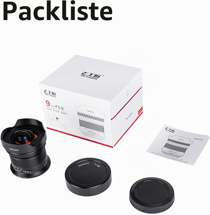 7artisans 9mm F5.6 Sony E objektive,Ultra Weitwinkel Filter-Upgrade Full Frame 132° Large Aperture M