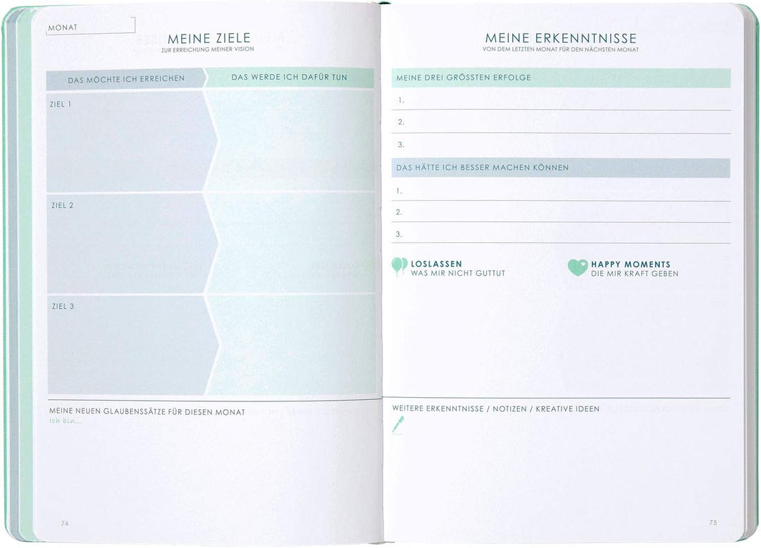 THE NEW YOU - Das Buch, das dein Leben verändert: Life-Coach & Planer | Erfolgsjournal, Dankbarkeits