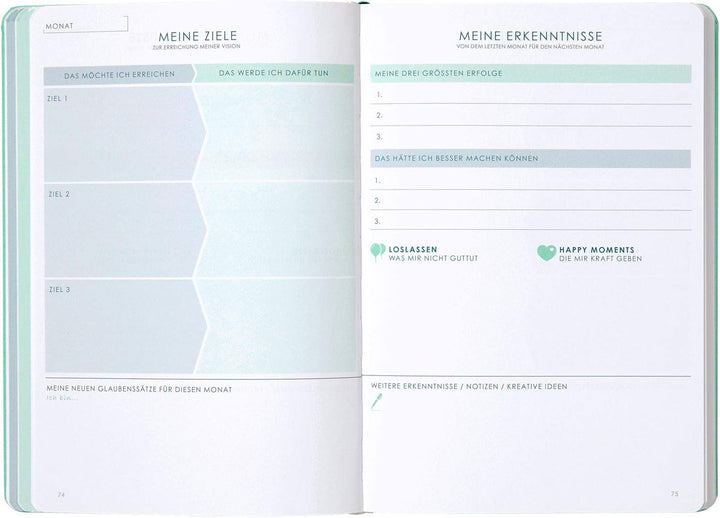 THE NEW YOU - Das Buch, das dein Leben verändert: Life-Coach & Planer | Erfolgsjournal, Dankbarkeits