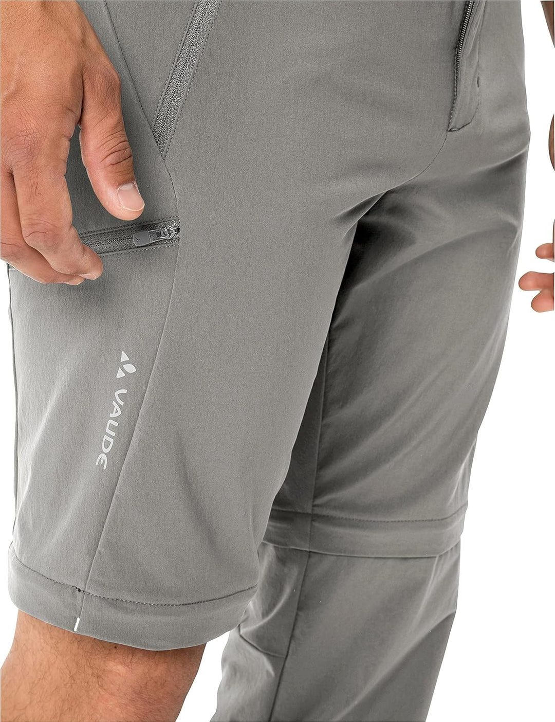 VAUDE Wanderhose Herren Farley Stretch Zip-Off Pants II, Wasserabweisende Herren Wanderhose Zip Off,