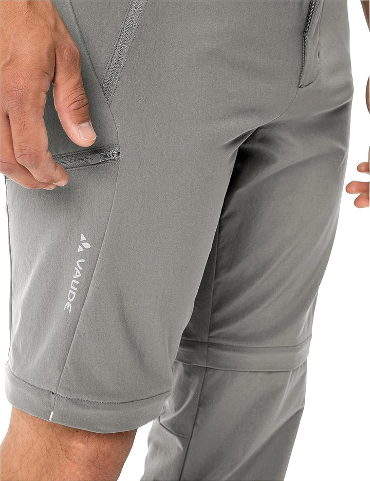 VAUDE Wanderhose Herren Farley Stretch Zip-Off Pants II, Wasserabweisende Herren Wanderhose Zip Off,
