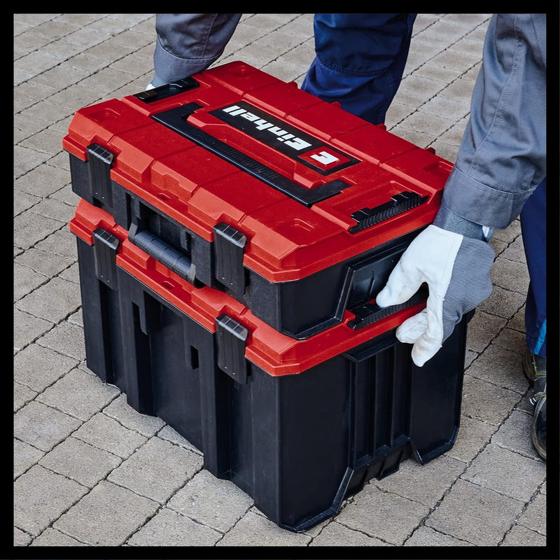 Original Einhell E-Case M Systemkoffer (max. 90 kg, universelle Aufbewahrung und Transport von Zubeh