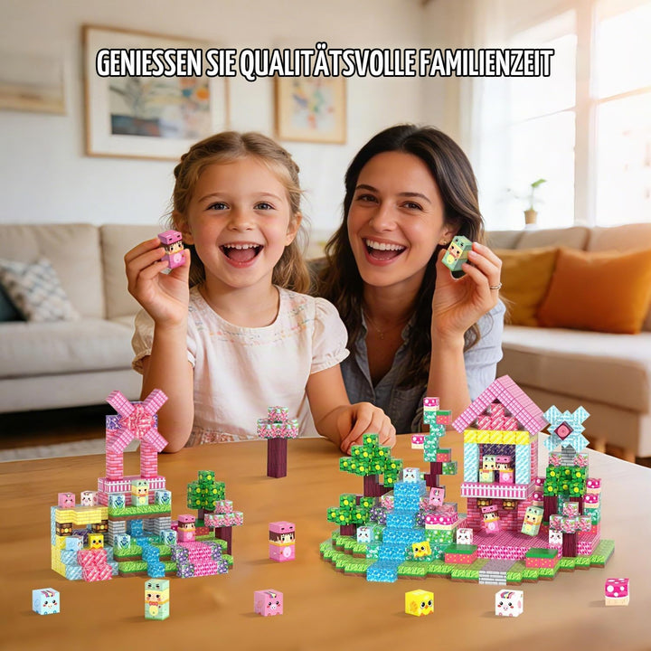 Magnetische Bausteine 200 Stück, Magnetbausteine Kinder ab 3 Jahre, Magnetic Blocks für Jungen Mädch