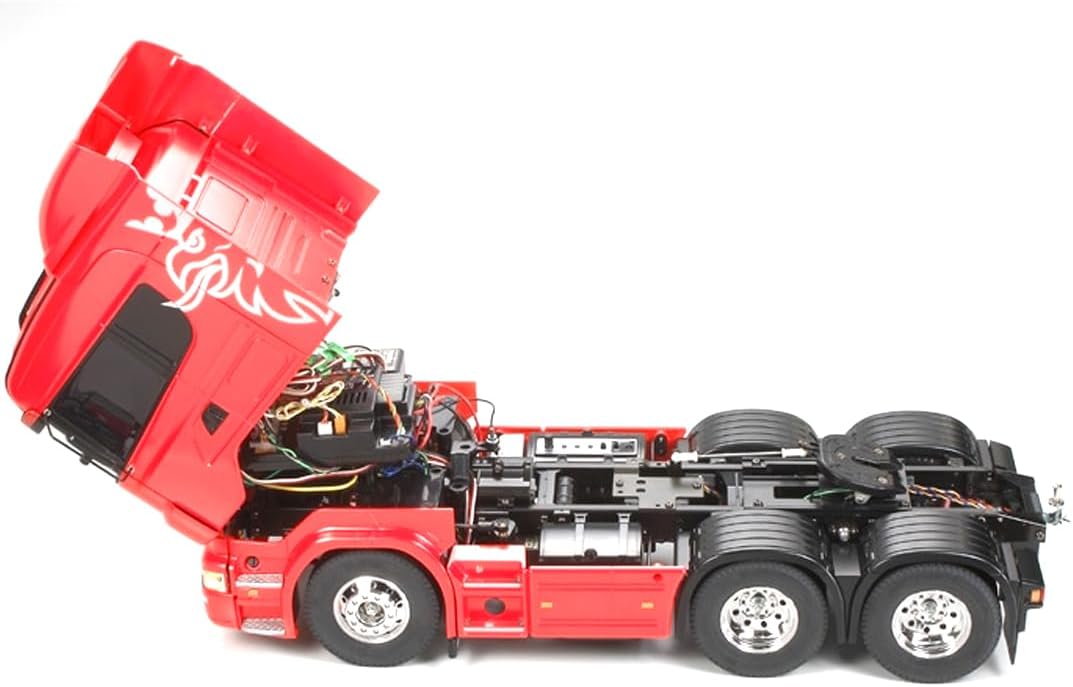 TAMIYA TMYTAM56323 300056323 - Scania R620 Highline,ferngesteuerte 3Achs LKW Zugmaschine, 1:14, Baus