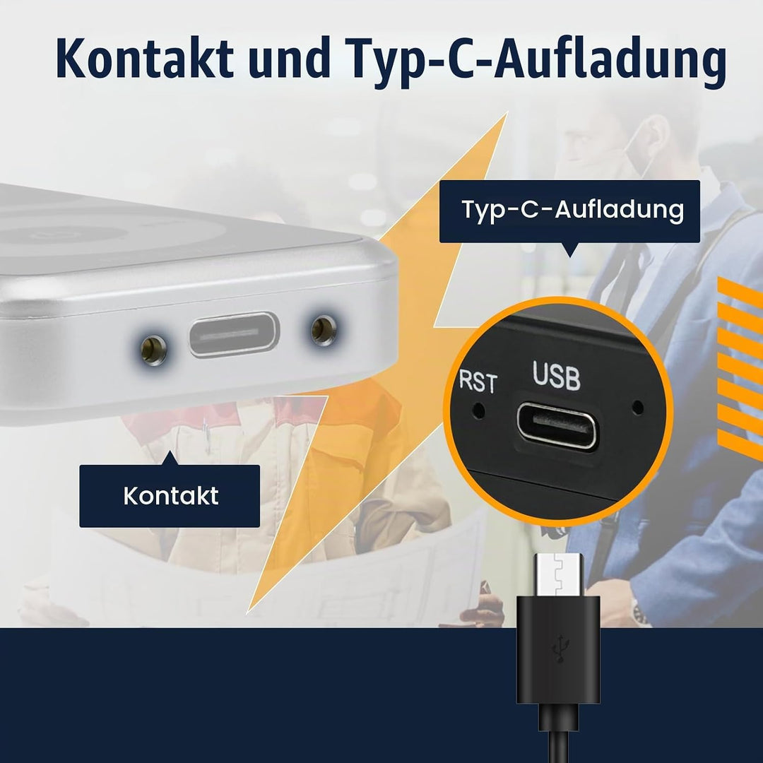 Retekess T130P (T130 3rd) Kabelloses Tour Guide System-Headsets, Verbesserte Geräuschreduzierung, 16