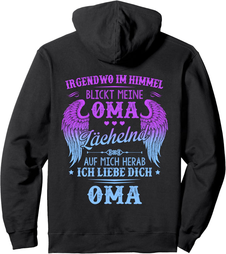Omas Mädchen Ich War Einmal Ihr Engel Jetzt Ist Sie Meiner Pullover Hoodie