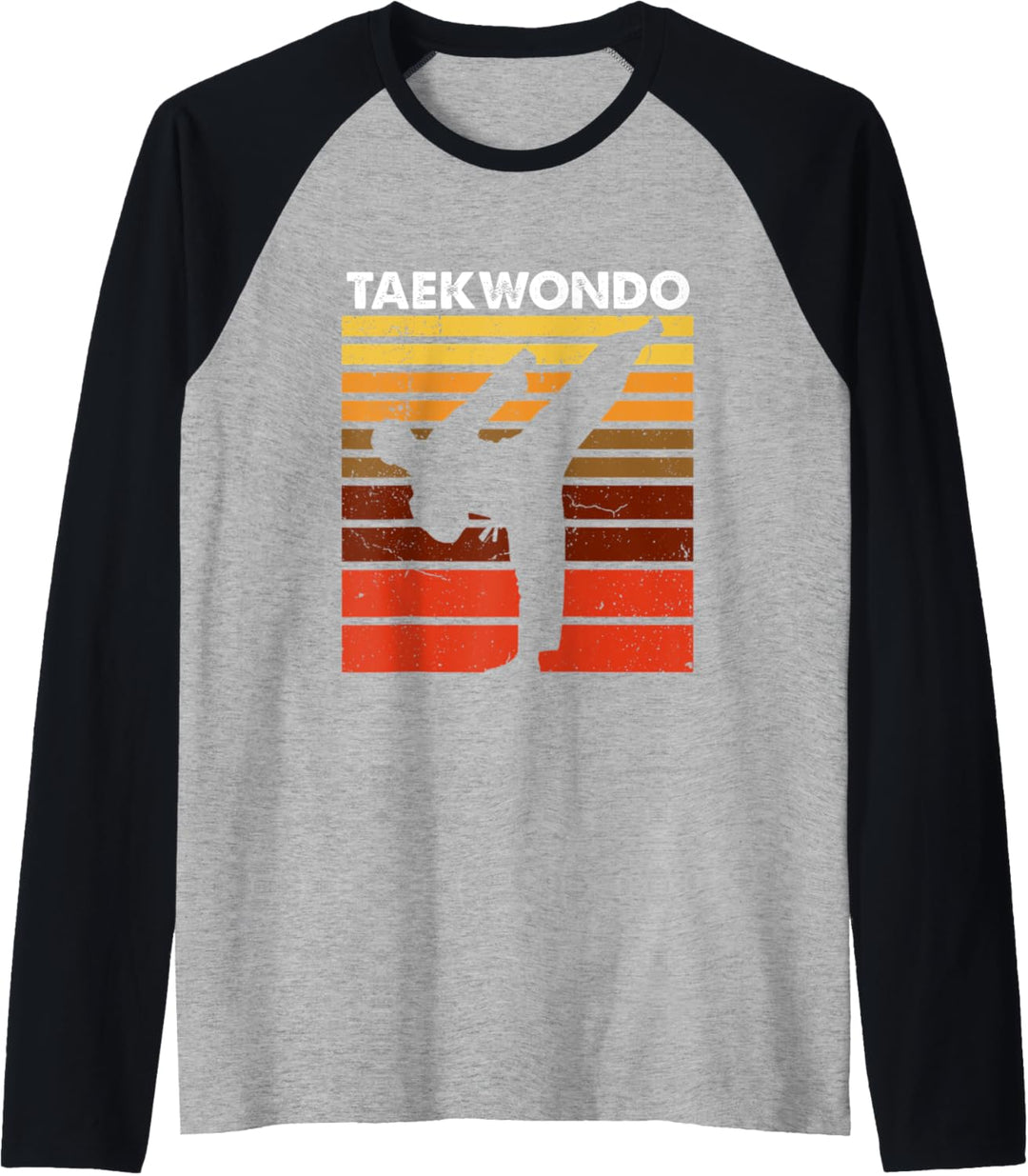 Taekwondo Sport Retro Vintage Koreanische Kampfkunst Mar Raglan