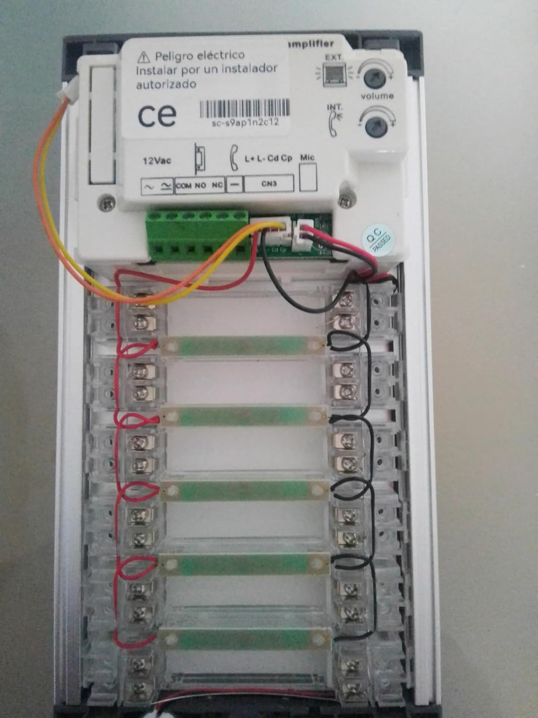 Automatische Türsprechanlage mit Analogsystem 4+n, für Gemeinschaften, komplett: Strassenschild, Tel