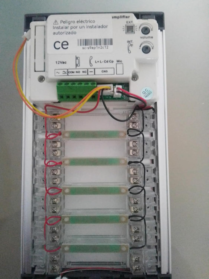 Automatische Türsprechanlage mit Analogsystem 4+n, für Gemeinschaften, komplett: Strassenschild, Tel
