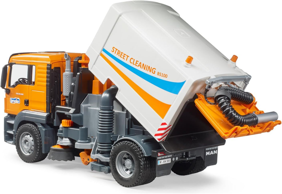 bruder 03780 - Man TGS LKW Strassenreinigung - 1:16 Kehrmaschine Reinigungs-Fahrzeug Kommunalarbeite