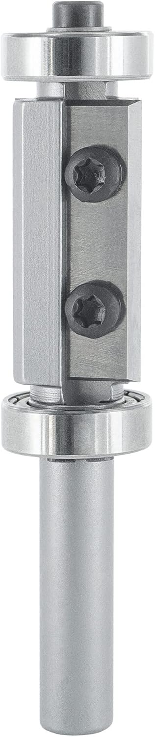ENT 20406 Wendeplatten Bündigfräser HW, Schaft (S) 8 mm, Durchmesser (D) 16 mm, NL 30 mm, mit Kugell