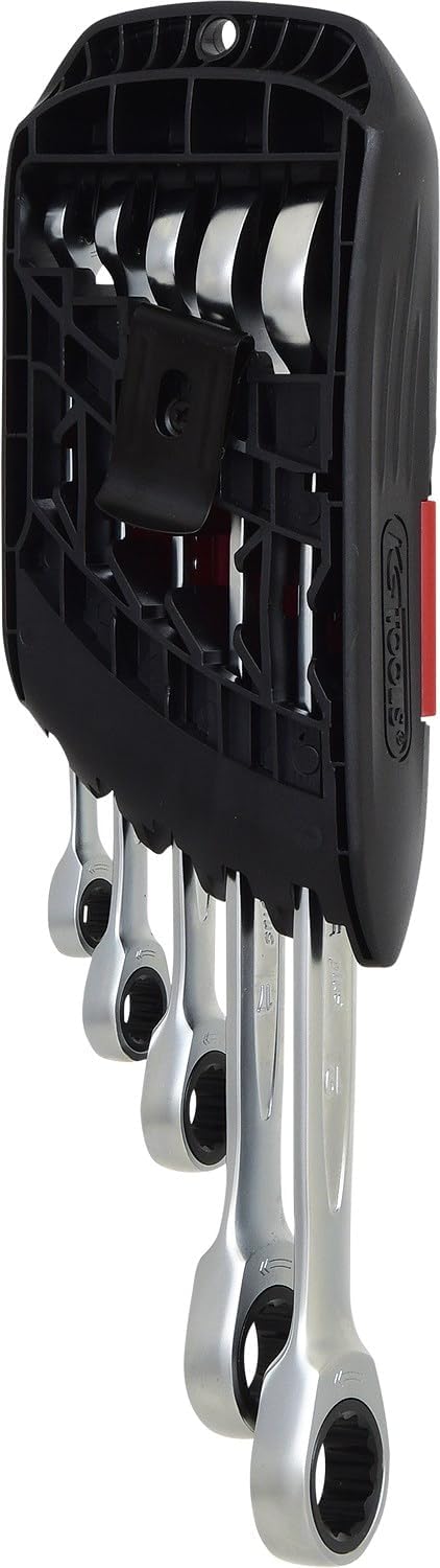 KS Tools 503.5205 DUO GEARplus® Ratschenringmaulschlüssel-Satz mit Maul-Ratschenfunktion, 5-tlg.